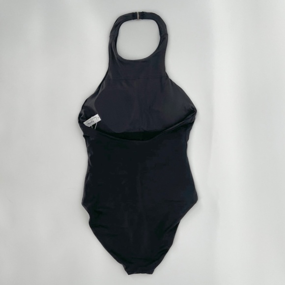 NWT Andie Swim Black Women's One Piece Halter Swimsuit Size Medium - Picture 6 of 14